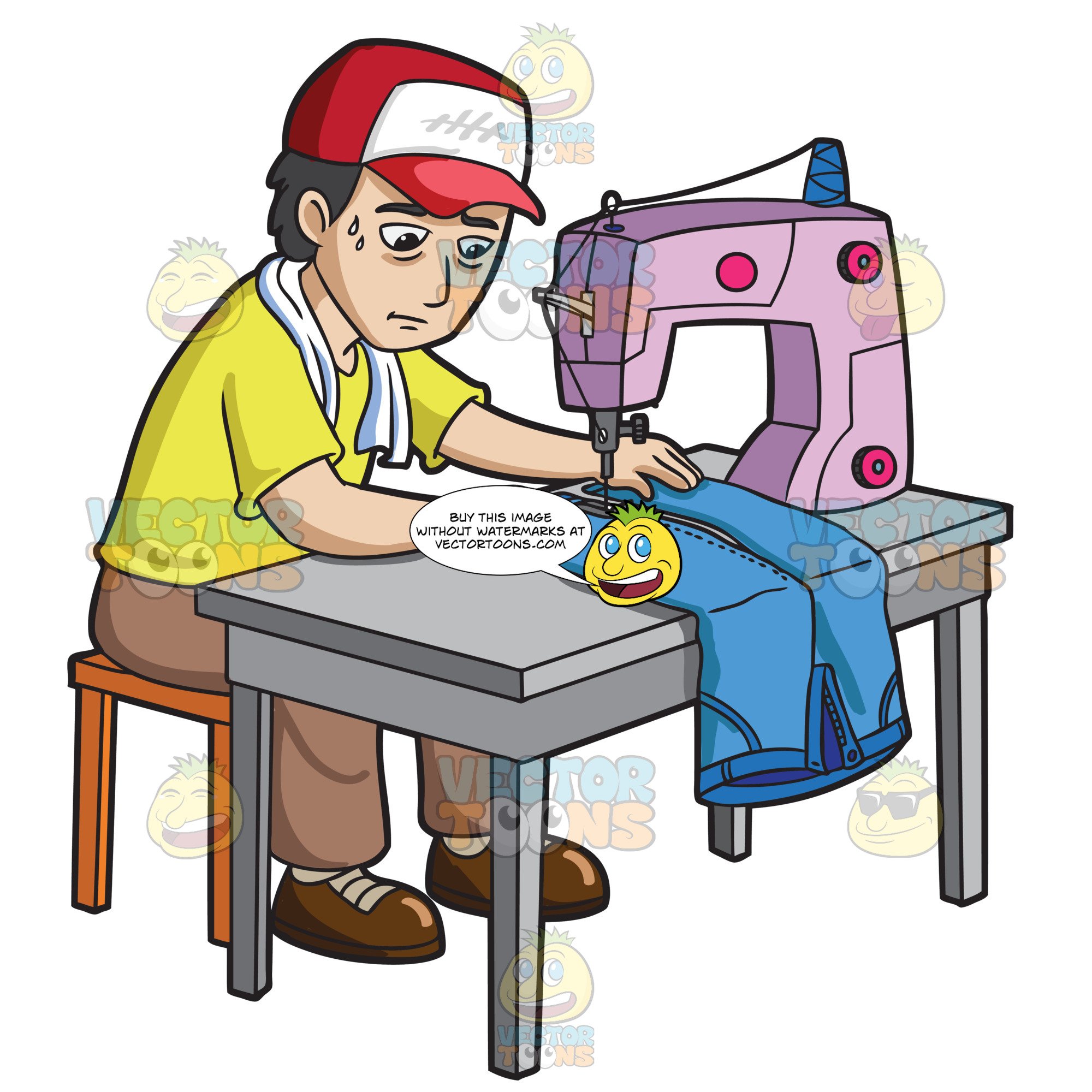 sewing clipart doer