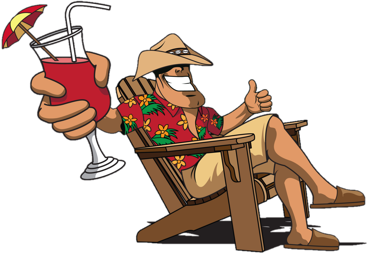 torch clipart person hawaiian