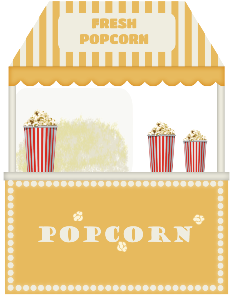 Bos atf popcorn stand. Fair clipart parque