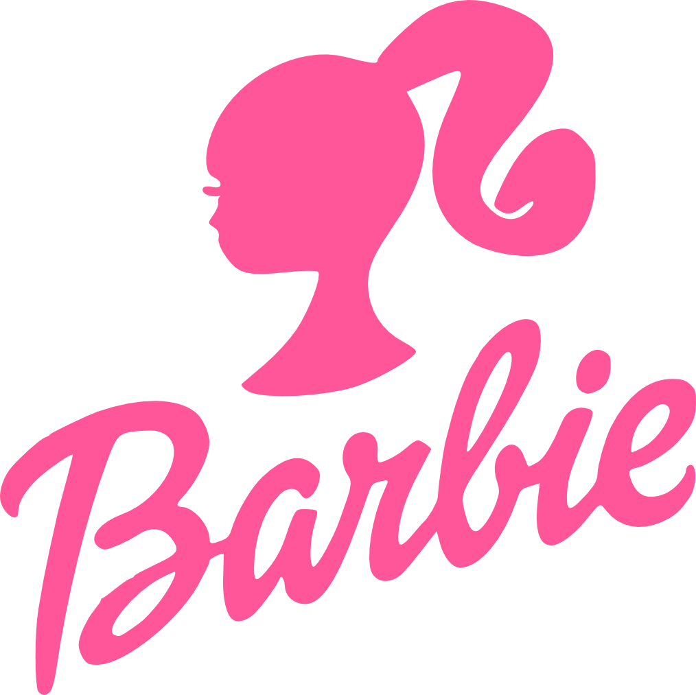 Barbie clipart logo. Vintage silhouette clip art
