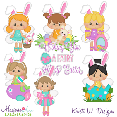 Fairies clipart easter. Svg cutting files includes
