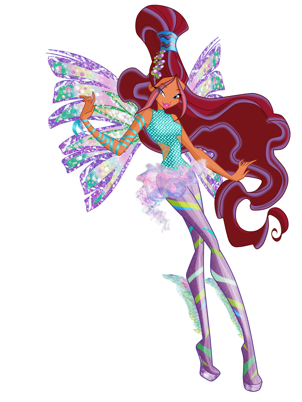 Witch clipart bad fairy. Aisha sirenix by bloom