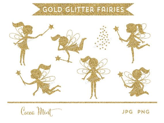 fairies clipart glitter