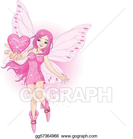 Vector fairy illustration gg. Fairies clipart love