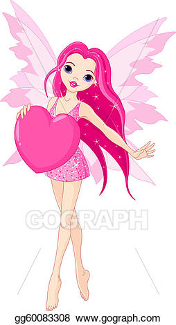 Fairies clipart love. Vector stock fairy illustration