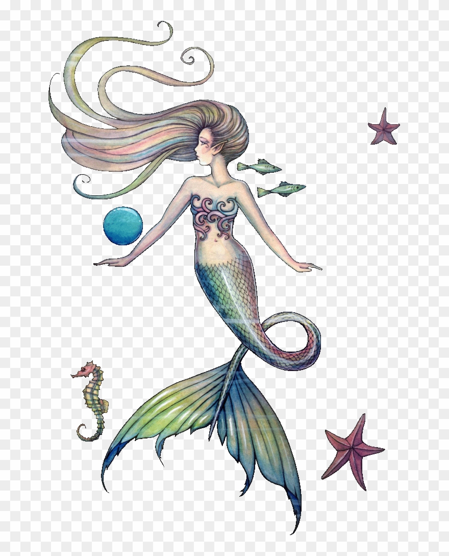 The fantasy and art. Mermaid clipart fairy