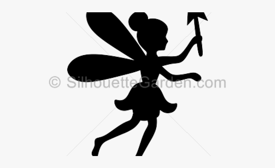 Fairies clipart silhouette. Fairy easy 