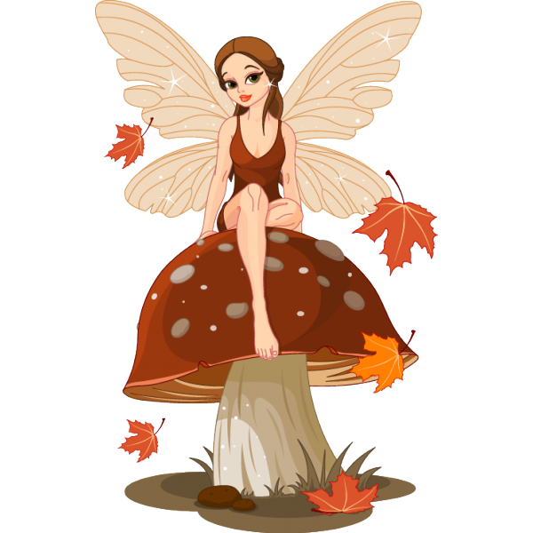 Fairy clipart country. Mushroom decoupage fruit vegetables