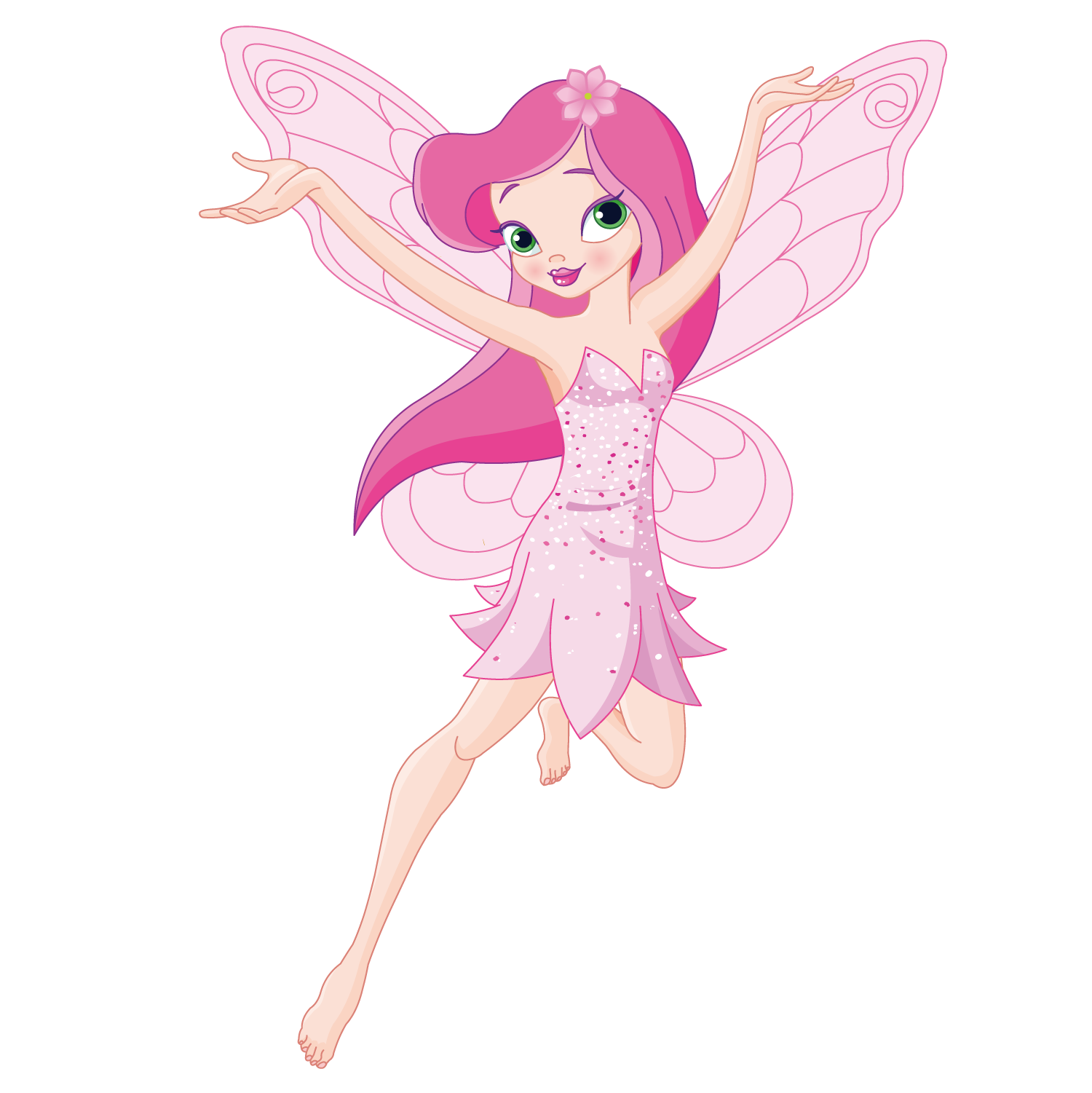 Cartoon clip art beautiful. Fairy clipart flower fairy