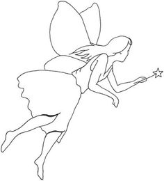 Fairy clipart outline. Free cliparts download clip