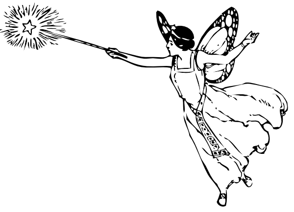 Fairy clipart outline. Free cliparts download clip