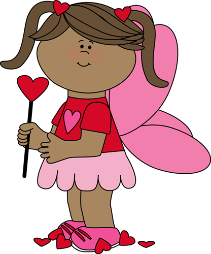 Fairy clipart valentine. Cute s day clip