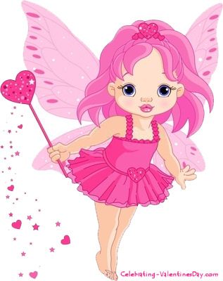 Free s day cute. Fairy clipart valentine