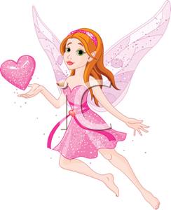 Clip art image a. Fairy clipart valentine