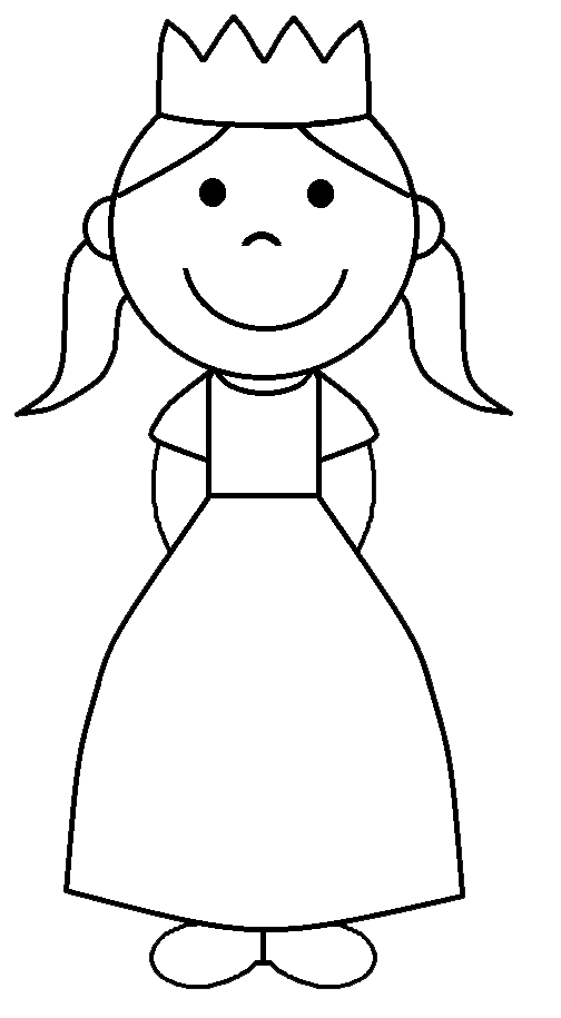 fairytale clipart black and white