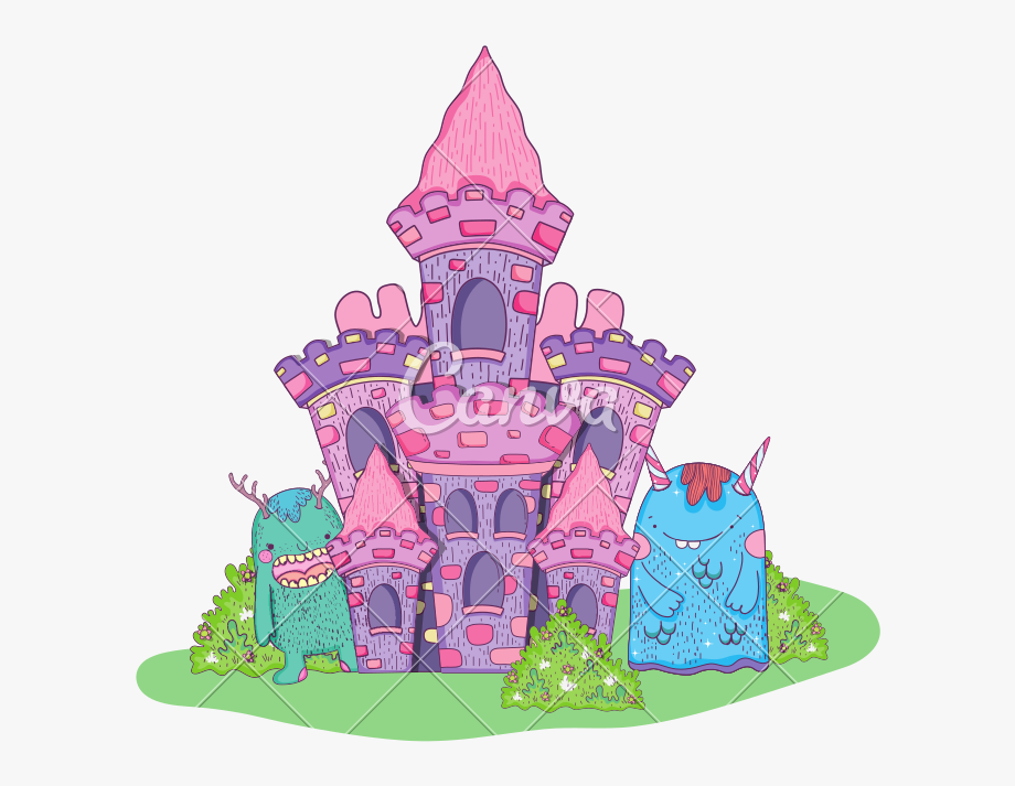 Clip fairy tale peque. Fairytale clipart castle house