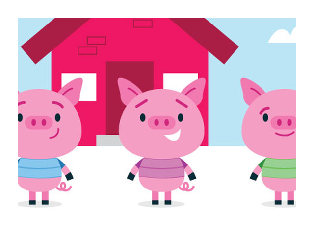 pigs clipart tired