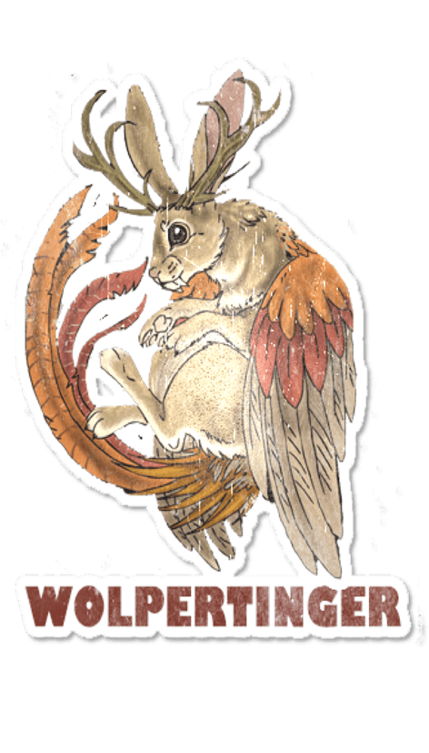 European creatures germany wolpertinger. Fairytale clipart mythological creature