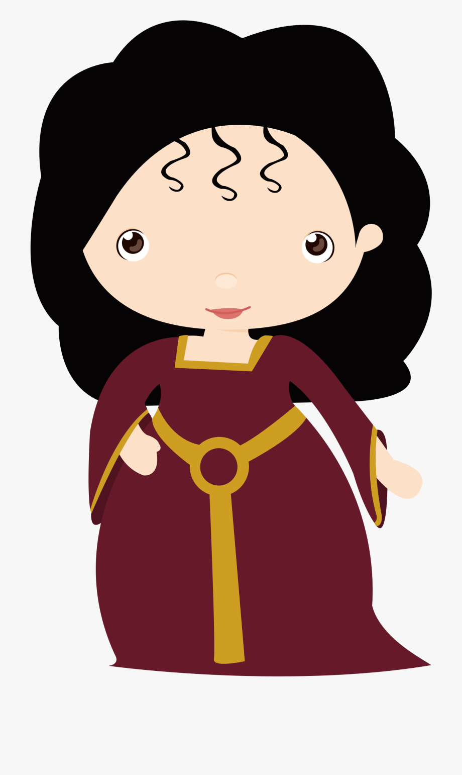 Rapunzel witch . Fairytale clipart villain