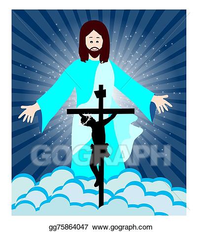 Vector stock jesus and. Faith clipart crucifixion
