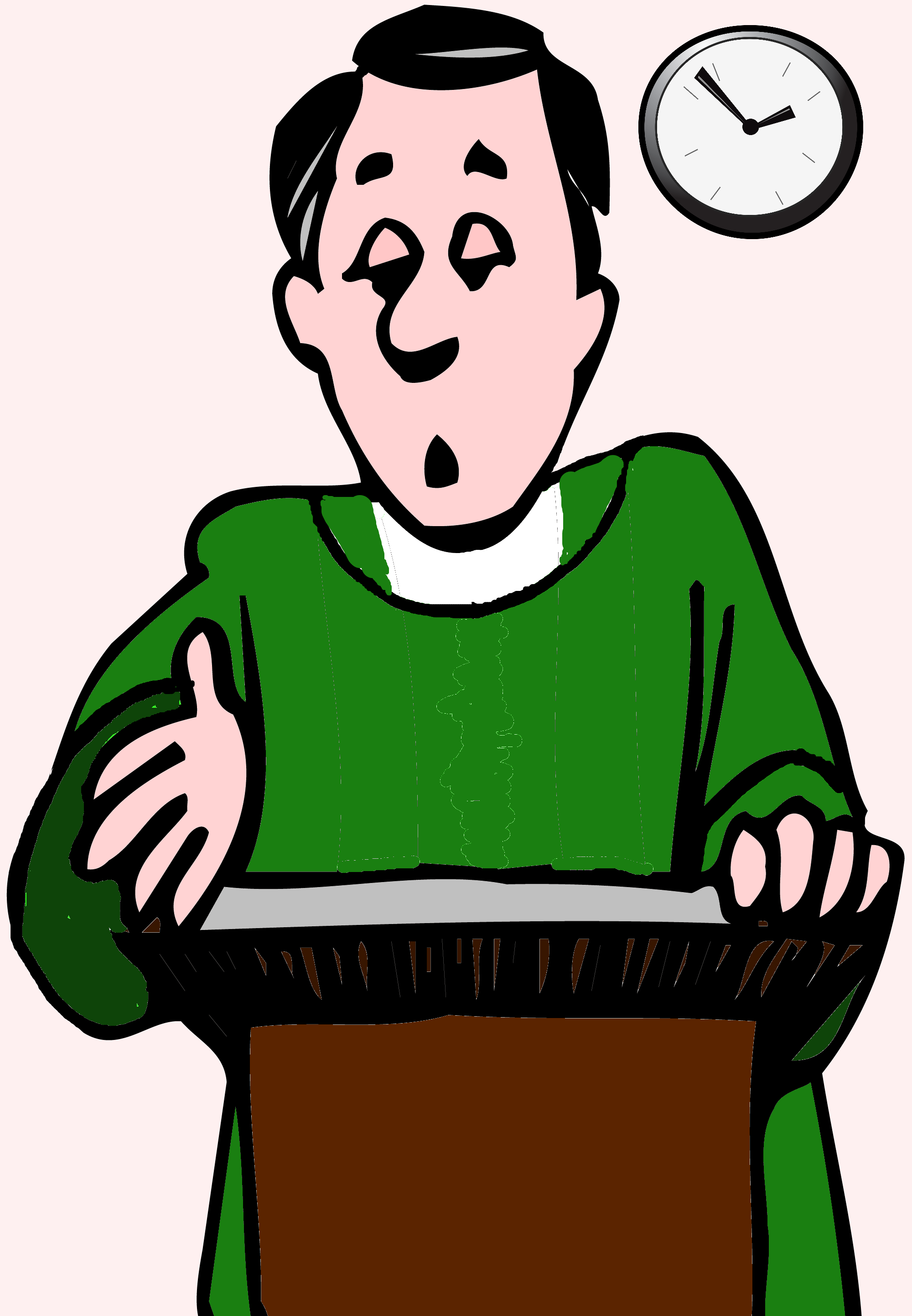 pastor clipart irritated person