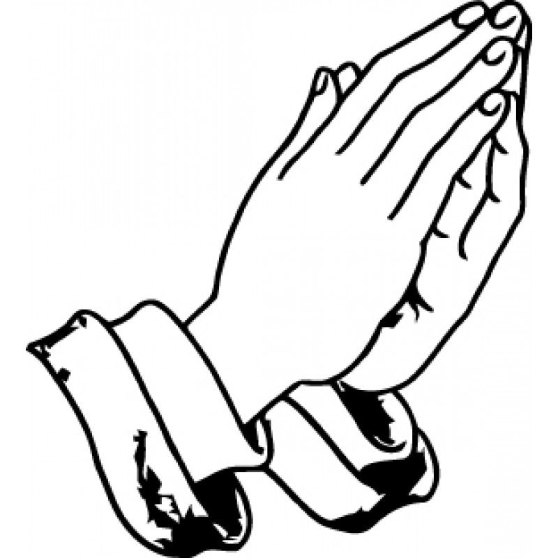 pray clipart prayer line