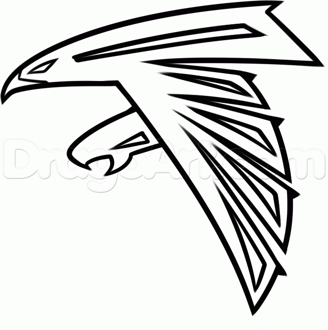 falcon clipart drawing