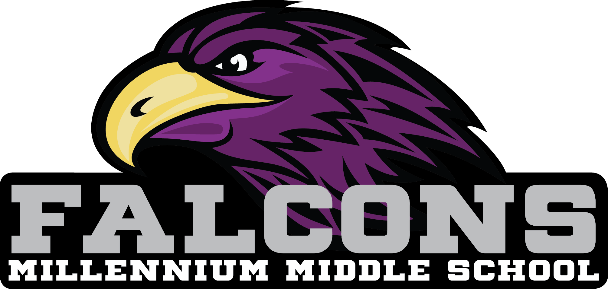 falcon clipart purple