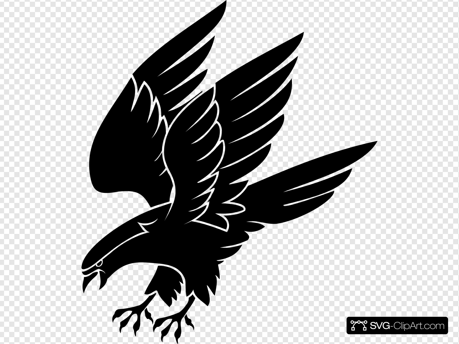 Clip art icon and. Falcon clipart svg