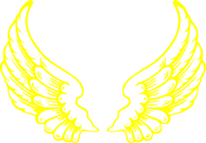 Falcon clipart wings. Yellow clip art at