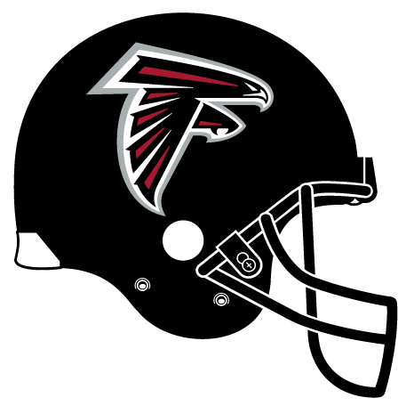 Black and white library. Falcons helmet png