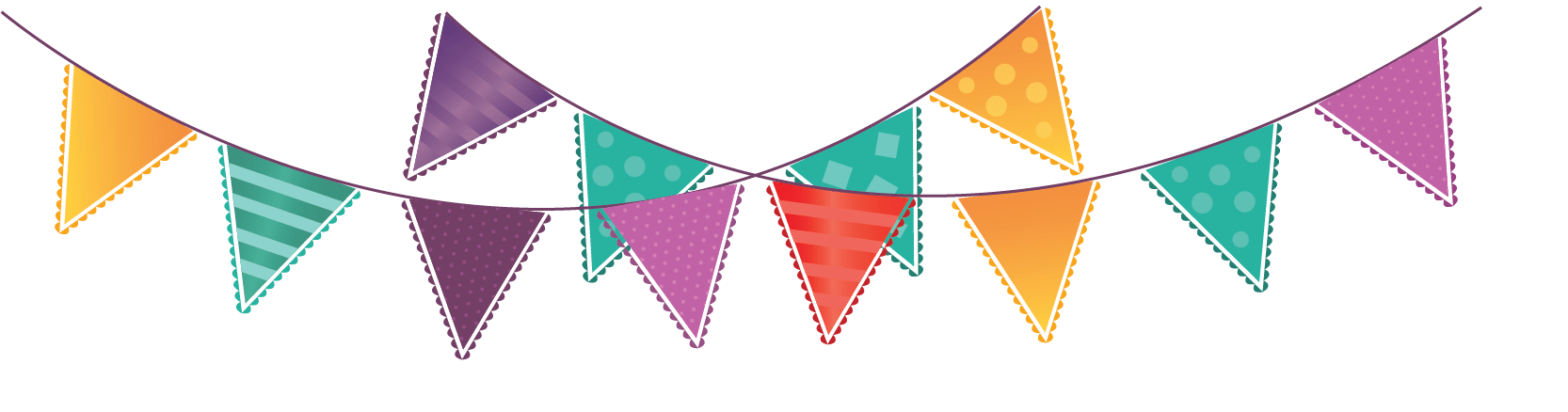 fall clipart bunting
