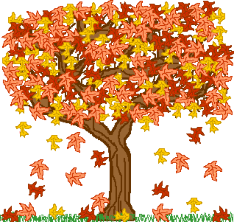 fall clipart deciduous tree