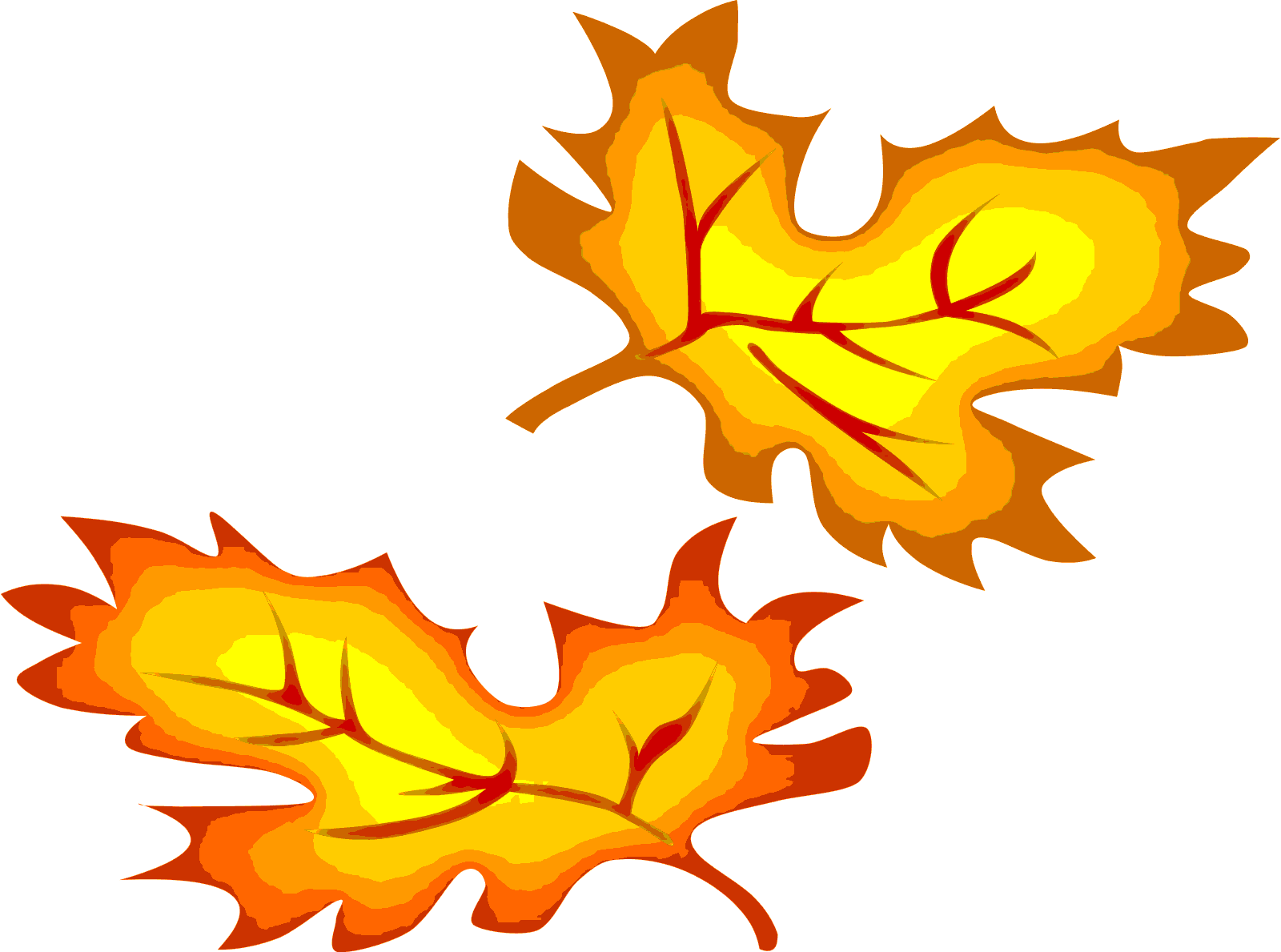 leaves clipart colourful leave