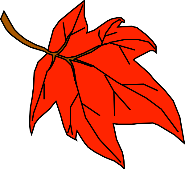 fall clipart orange leaves