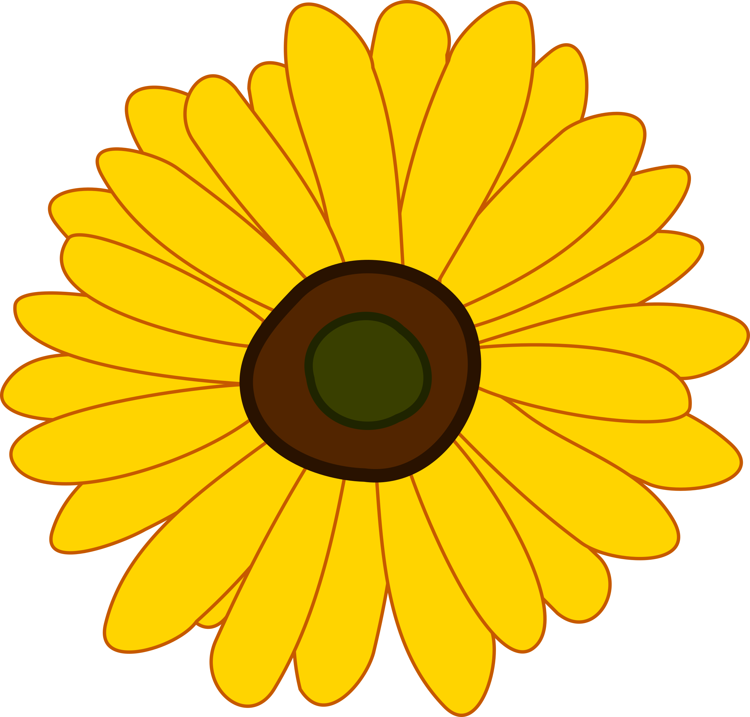 fall clipart sunflower