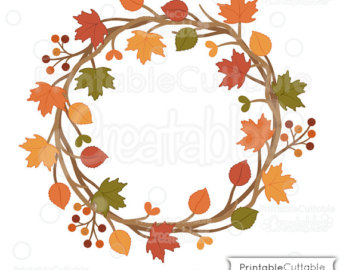 fall clipart wreath