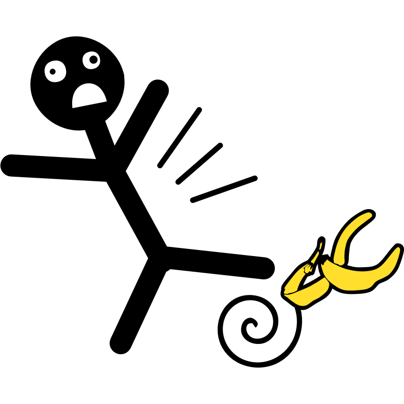 falling clipart falling down