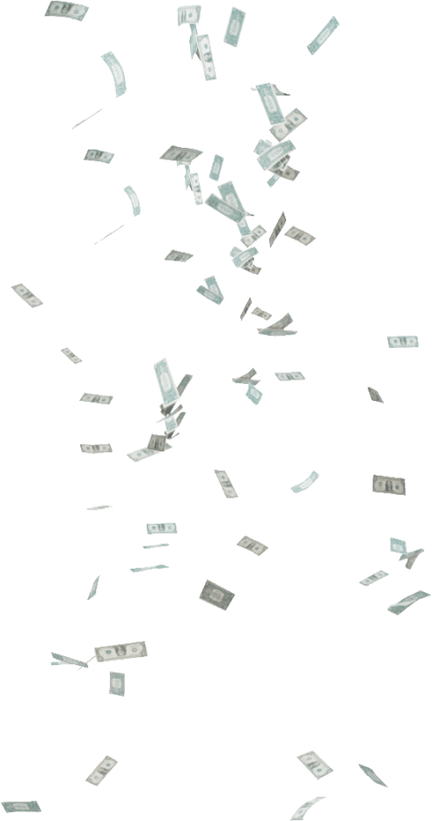  for free download. Falling money png