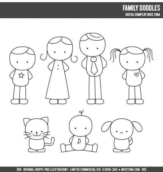 families clipart easy