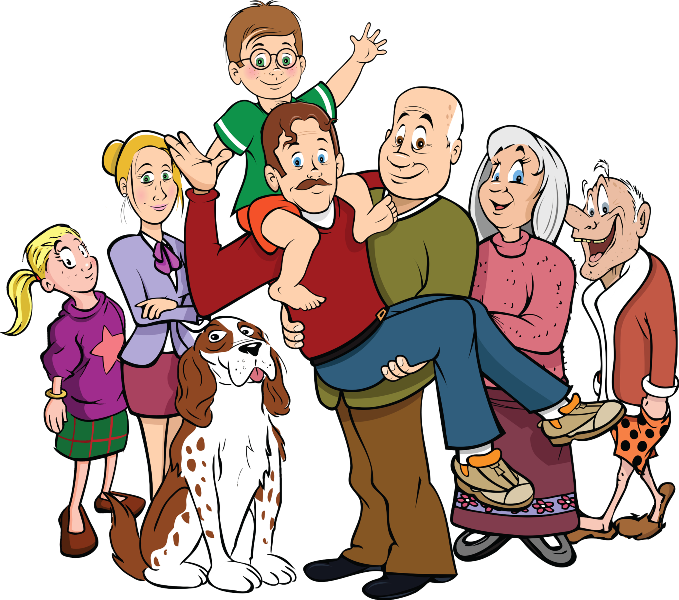 families clipart extended family