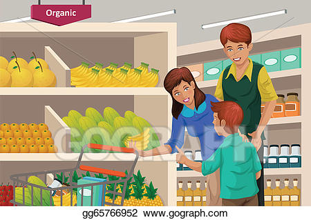 grocery clipart family