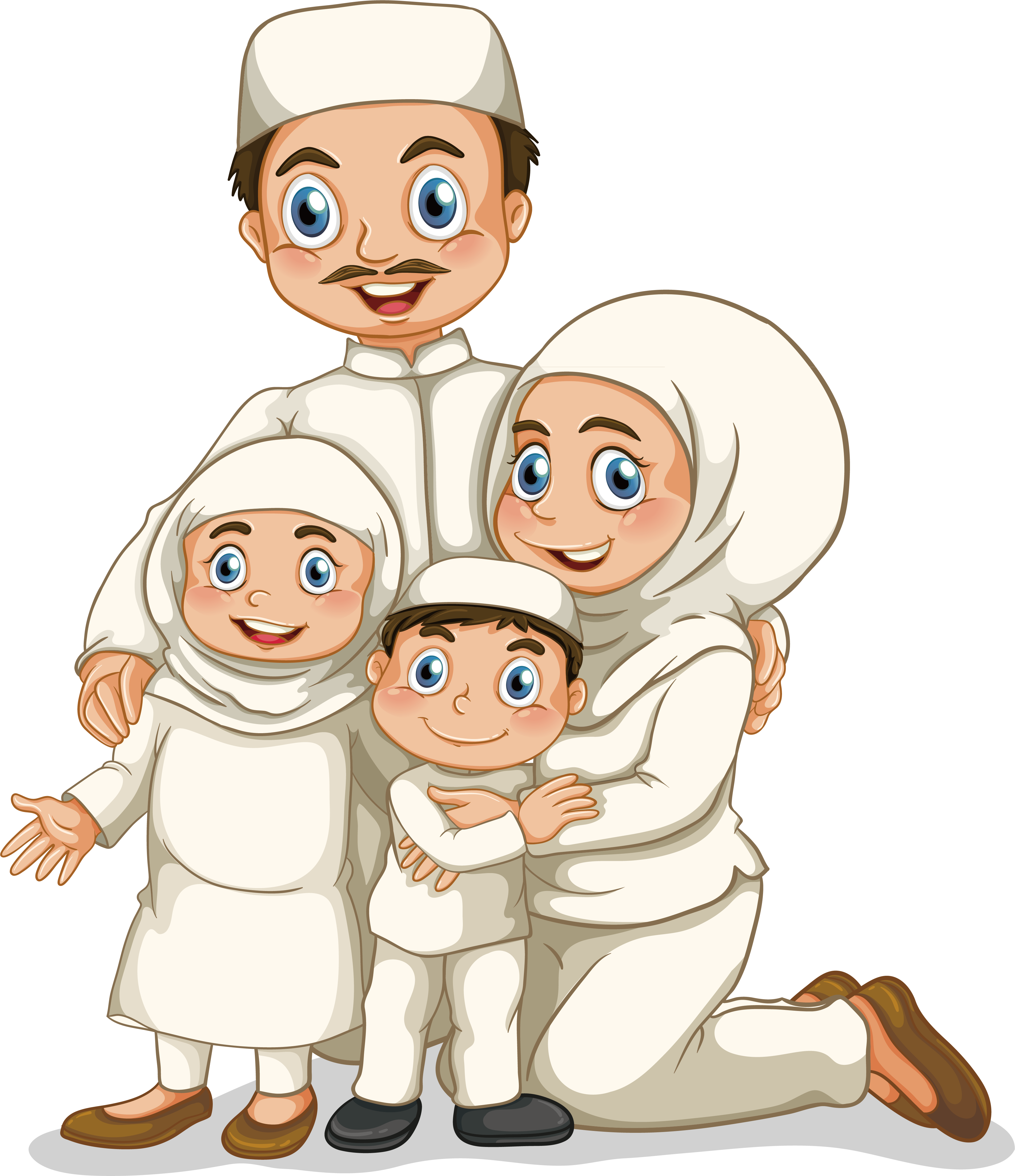 Muslim Cartoon Child Illustration Gambar Kartun Anak Muslim Free