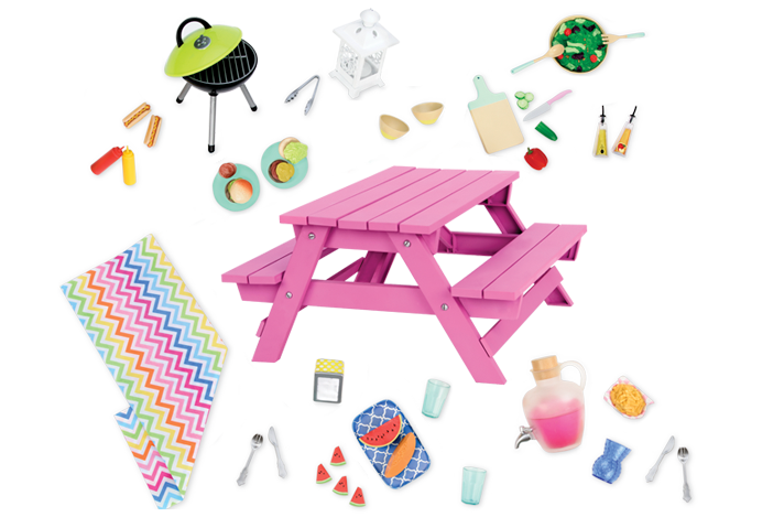 families clipart picnic table
