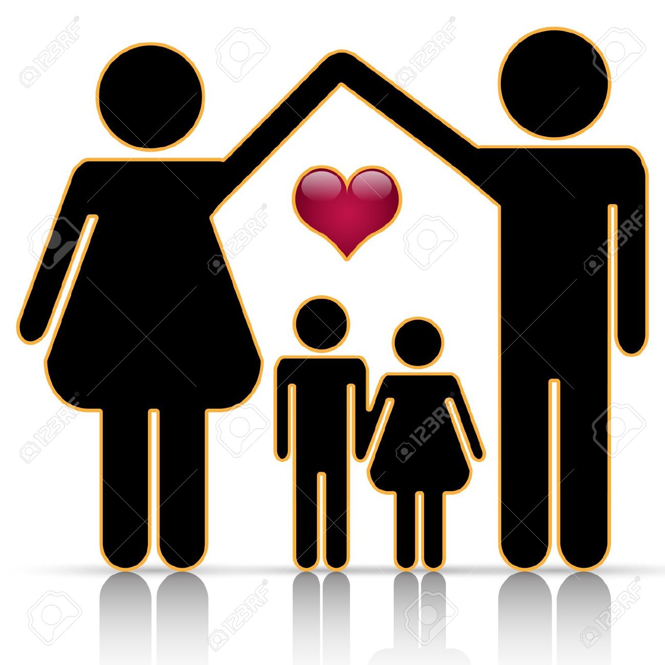 Silhouette at getdrawings com. Family clipart