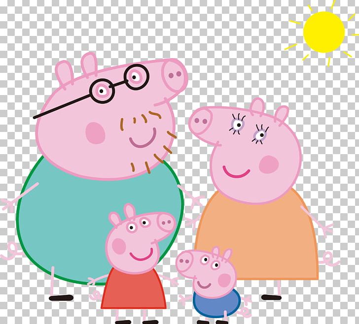 pig clipart family