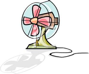 Fan clipart cartoon. A colorful of an