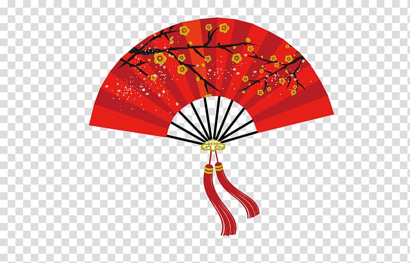 Fan clipart chineese. Red hand china chinese