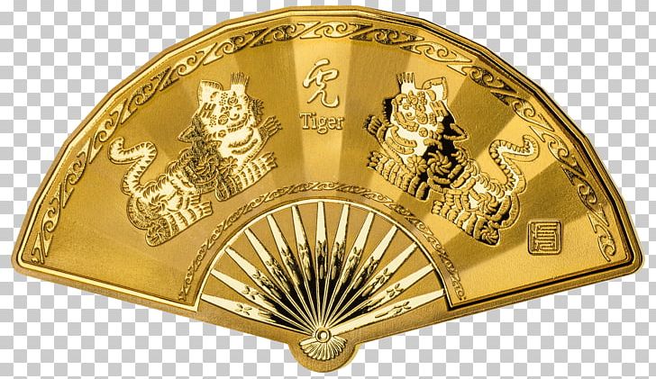 fan clipart gold chinese