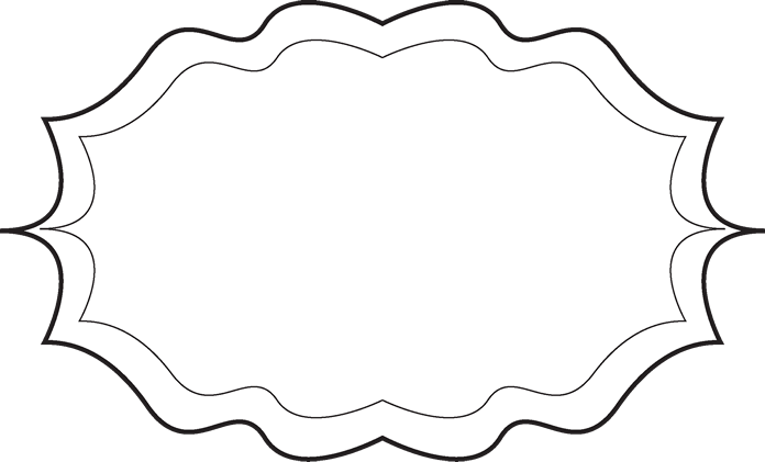 Fancy black border png. And white frame free
